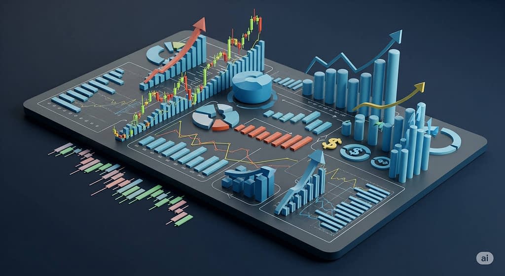 Graf investování do akcií